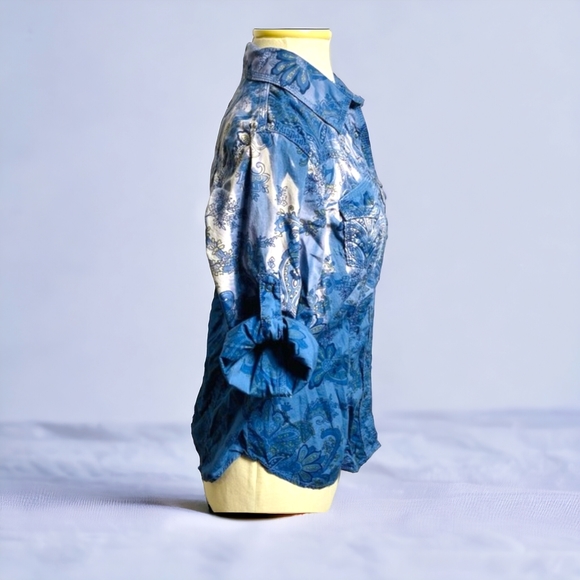 L Nine West Vintage American Button Down Shirt - Picture 2 of 5